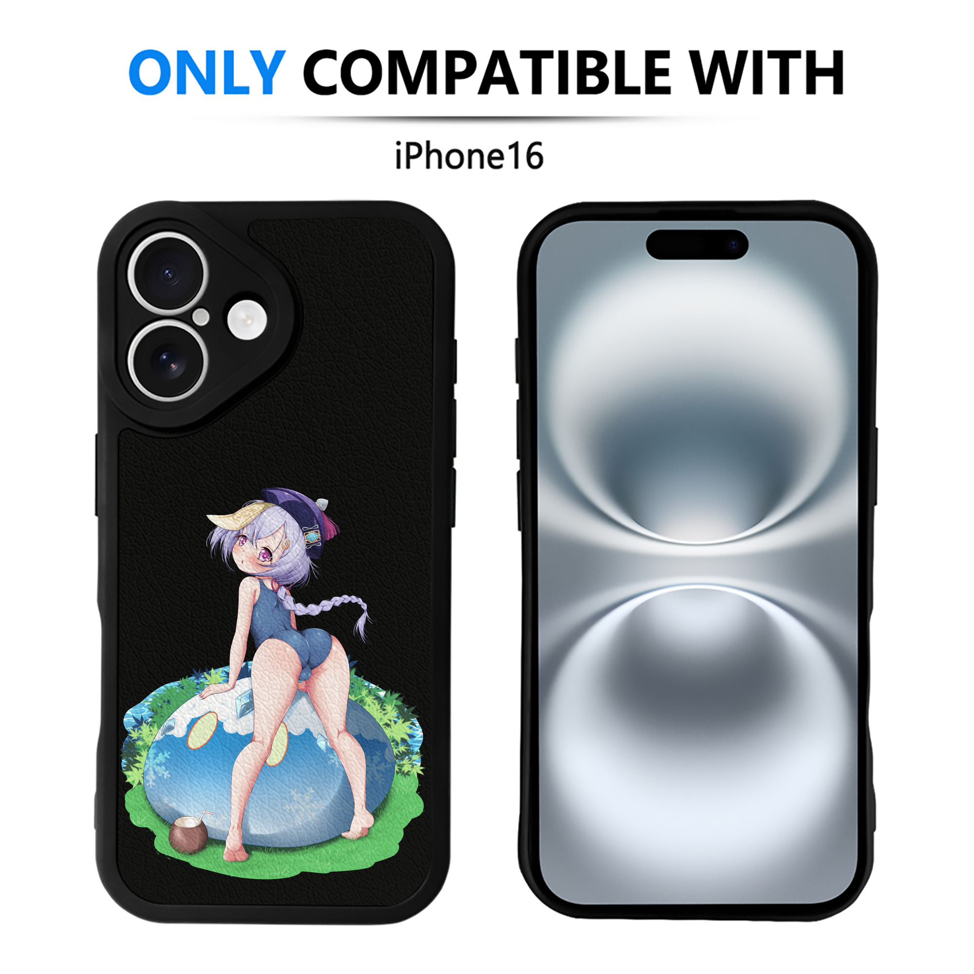 げんし神 七七 なな  genshin Nana 【iPhone 16シリーズ対応】シリコンスマホケース（レザー調） 材質：シリコン